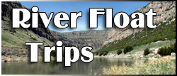 Big Horn River Inner Tub Float Trips from Eagle RV Park and Campground in Thermopolis Wyoming