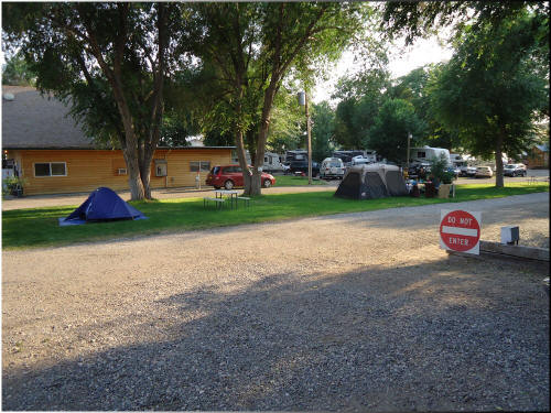 Tent Camping Sites at Eagle RV Park and Campground in Thermopolis Wyoming