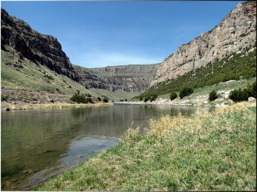 Big Horn River in the Wind River Canyon. Photo courtesy of Ruth Elliott.